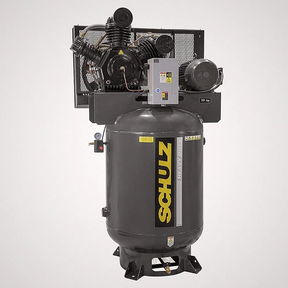15 HP Two‑Stage V‑Series Stationary Air Compressor with 120 Gallon Vertical Tank