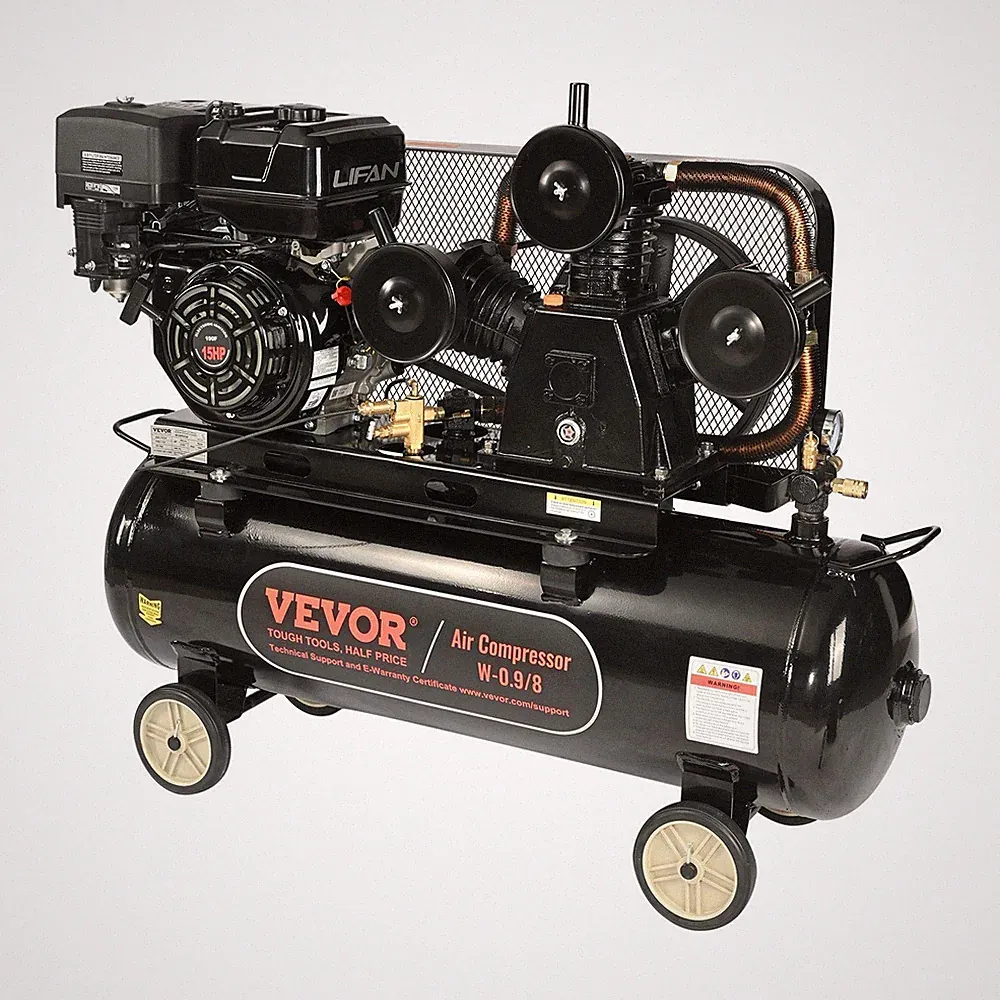 15HP 30gal Horizontal Air Compressor 33CFM@115PSI Piston Pump System