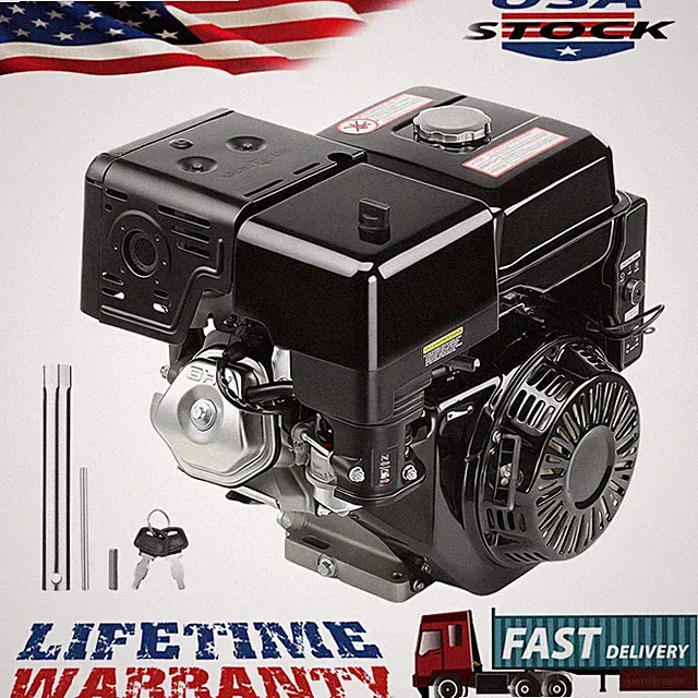 15HP 420cc Gasoline Electric Start Engine Motor Horizontal 4-Stroke Rototiller