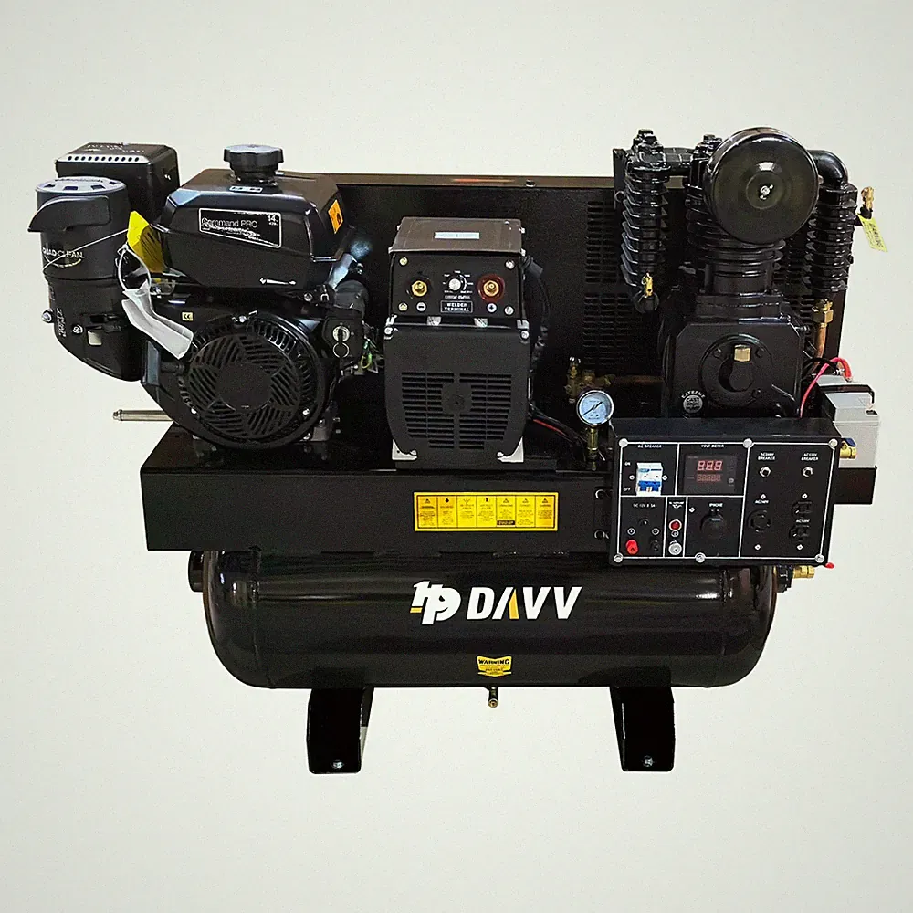 15HP Gas Driven Piston Grade Belt Driven Air Compressor 30Gal ASME Tank