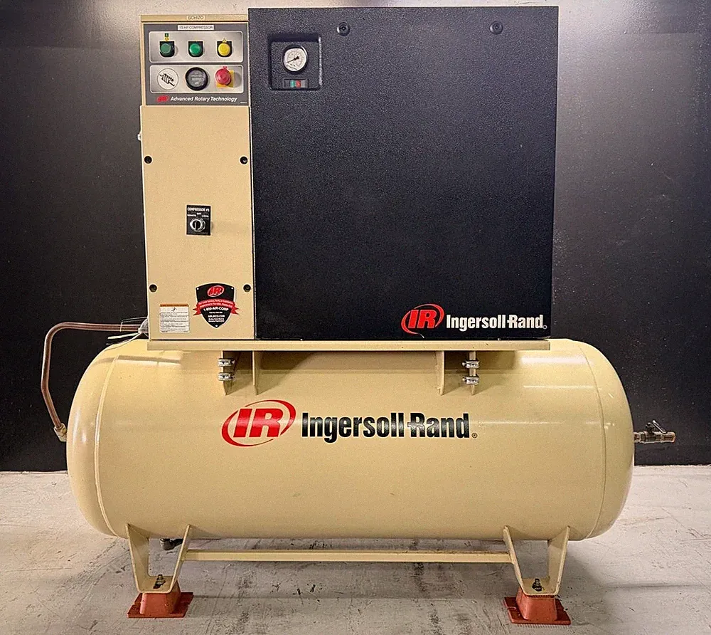 15HP INGERSOLL RAND UP6-15CTAS-150W, AIR COMPRESSOR, WITH AIR DRYER, 120GA