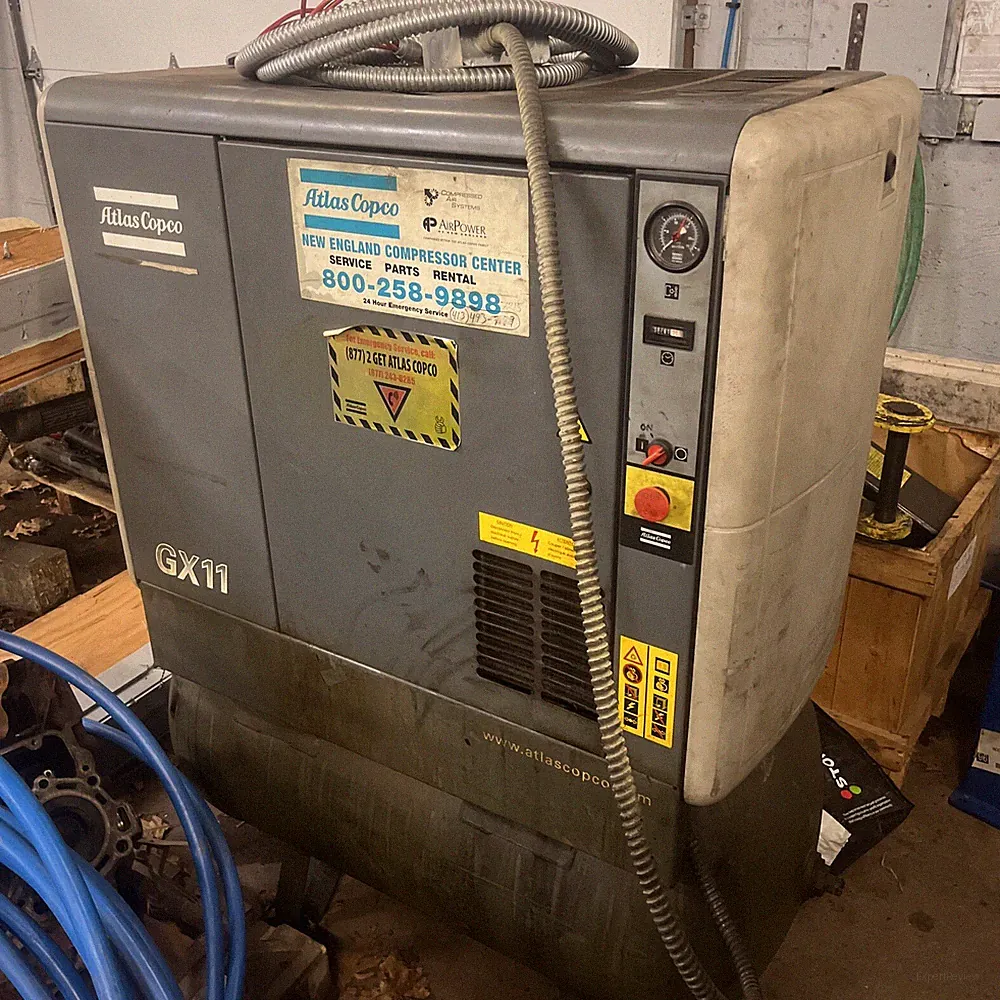 2008 Atlas Copco Model GX11 P 15 HP AIR COMPRESSOR