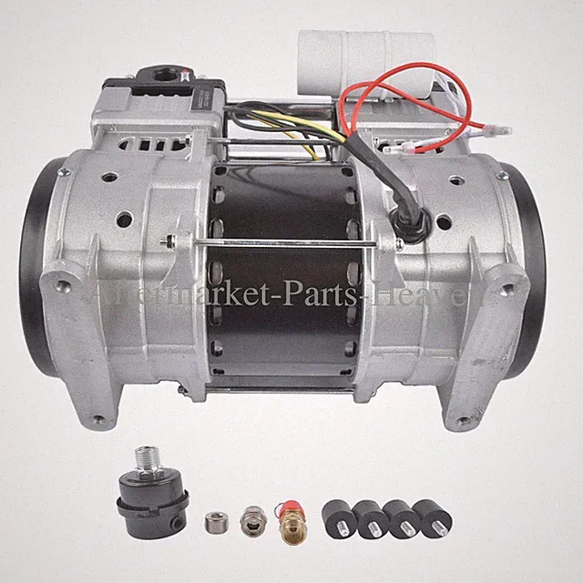 2HP Air Compressor 110V 24 Gal Dual Piston 70dB 15A Oil-Free SP9421 SP-9421