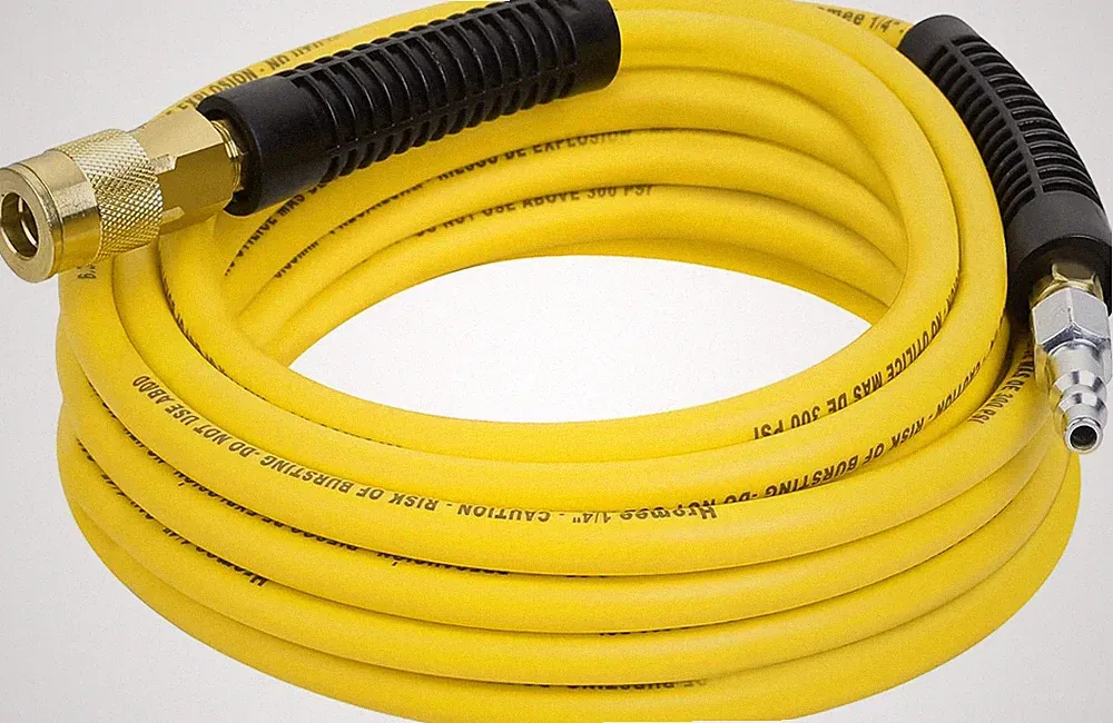 Air Compressor Hose 1 4 Inch 25 Feet Hybrid Hose with Fitting