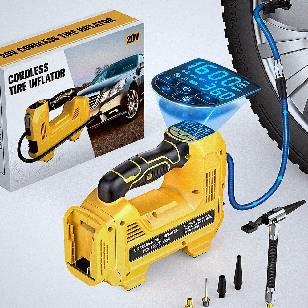 Cordless Tire Inflator Air Compressor for Dewalt 20V Max Battery, Portable Handh