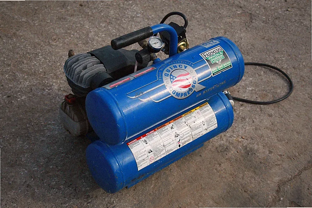Quincy Twin Stack Air Compressor H1214PN - 2HP, 4.1 cfm at 100 psi