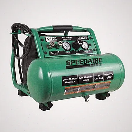 Speedaire Am1-He15-03Qg Portable Air Compressor, Oil Free, 1.70 Hp