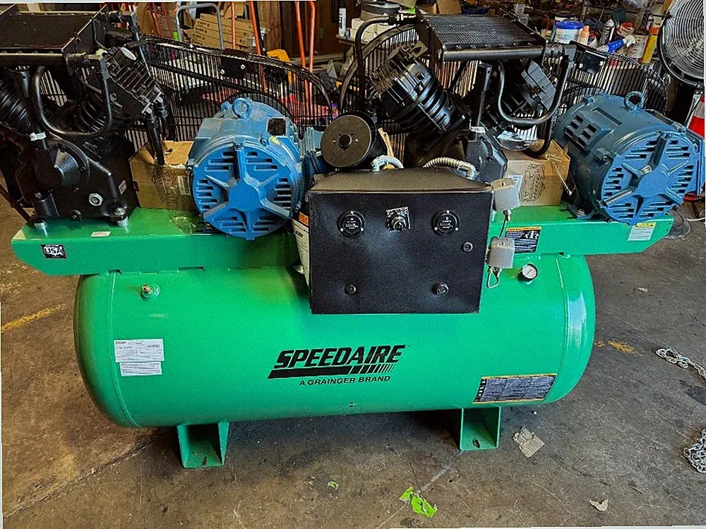 SPEEDAIRE Stationary Electric Air Compressor 15 HP Horizontal 35WC65 NEW