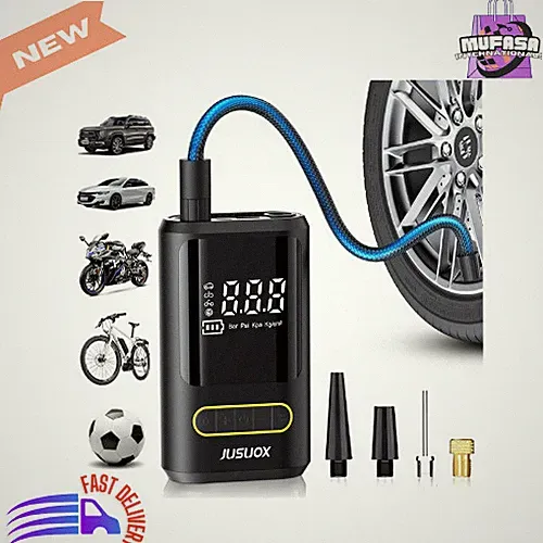 Tire Inflator Portable Air Compressor, 150 PSI Cordless Pump with Pressure Gauge